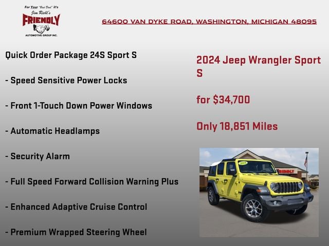 Used 2024 Jeep Wrangler Sport S image 10