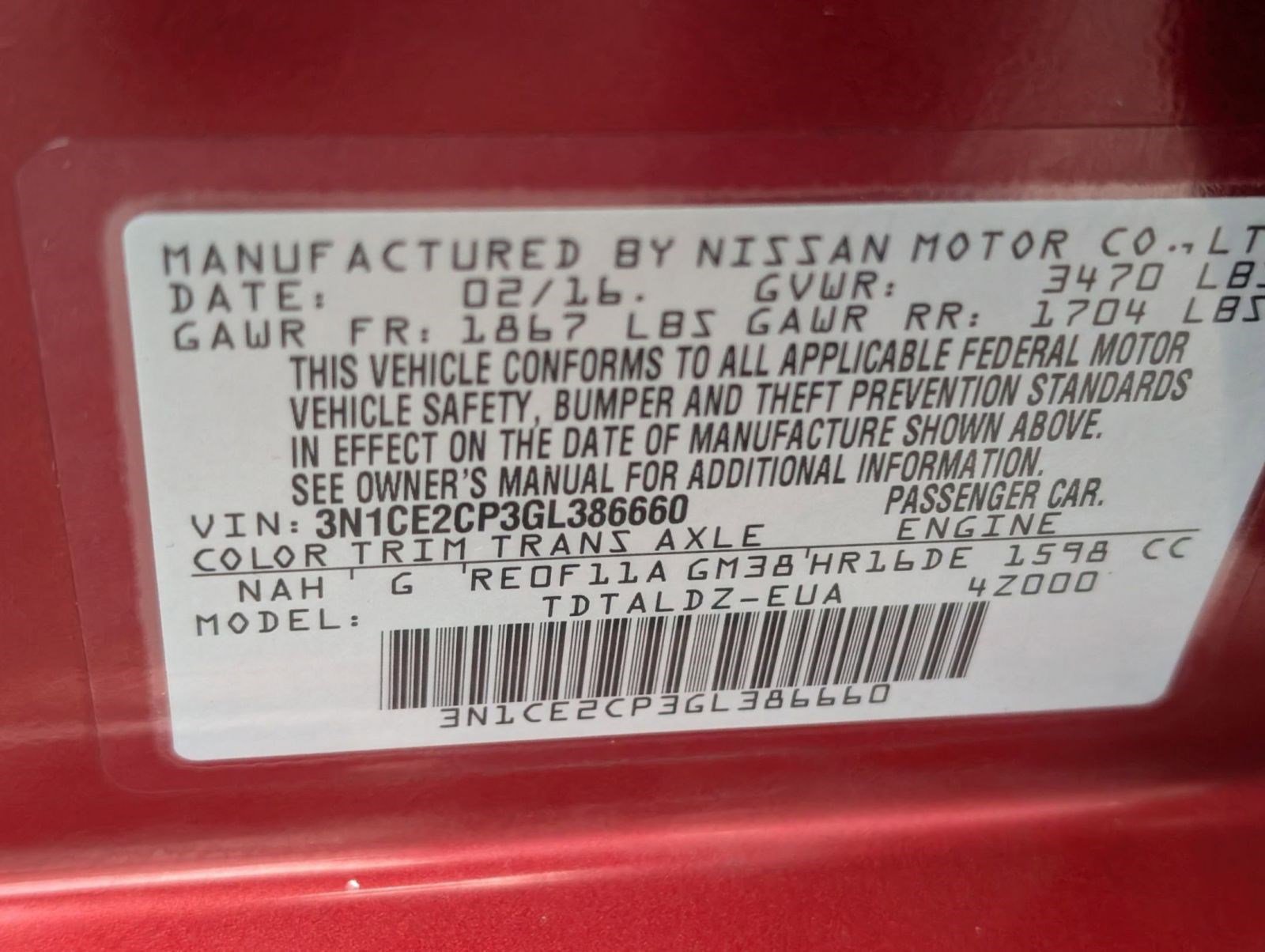 Used 2016 Nissan Versa Note SV image 21