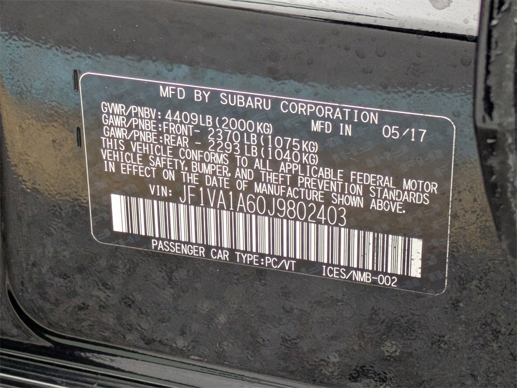 Used 2018 Subaru WRX w/ Popular Package #1 image 27