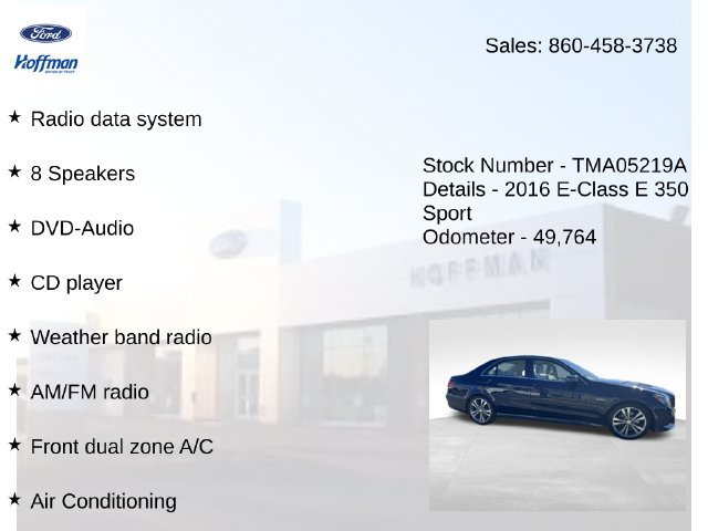 Used 2016 Mercedes-Benz E 350 4MATIC Sedan image 15