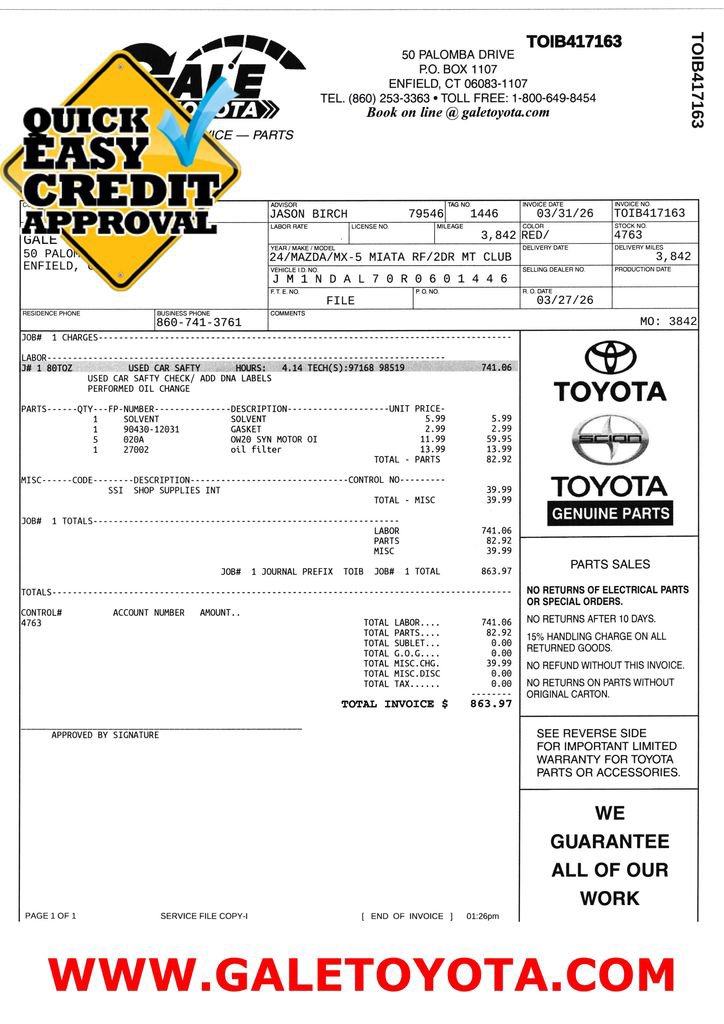Used 2024 MAZDA MX-5 Miata RF Club w/ Interior Package image 12