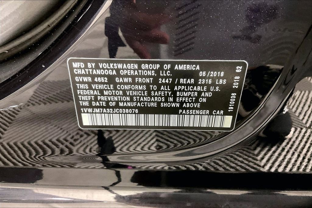 Used 2018 Volkswagen Passat 3.6 image 44