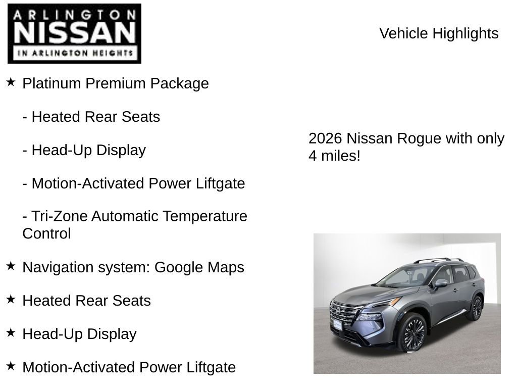 New 2026 Nissan Rogue Platinum w/ Platinum Premium Package image 8