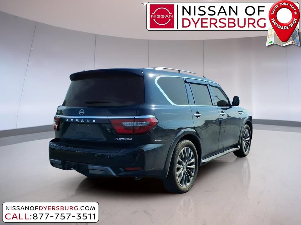 Used 2021 Nissan Armada Platinum w/ Captain's Chairs Package RWD image 3