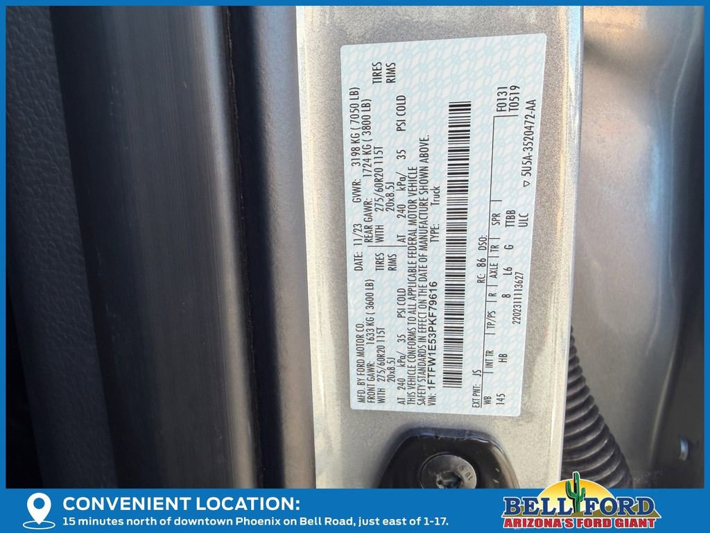 Used 2023 Ford F150 Lariat w/ Equipment Group 502A High image 36