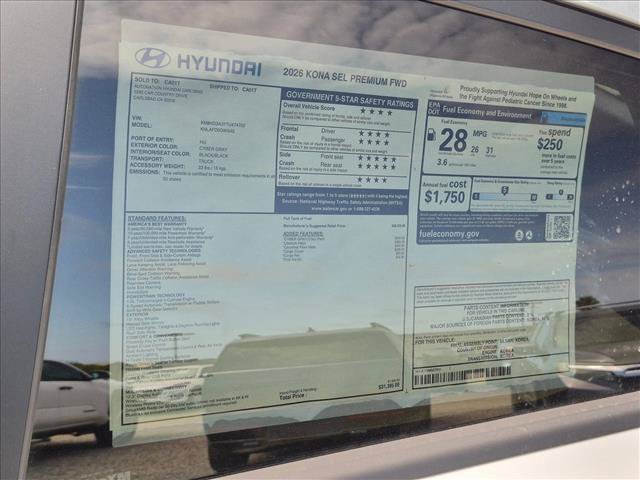 New 2026 Hyundai Kona SEL Premium FWD image 18
