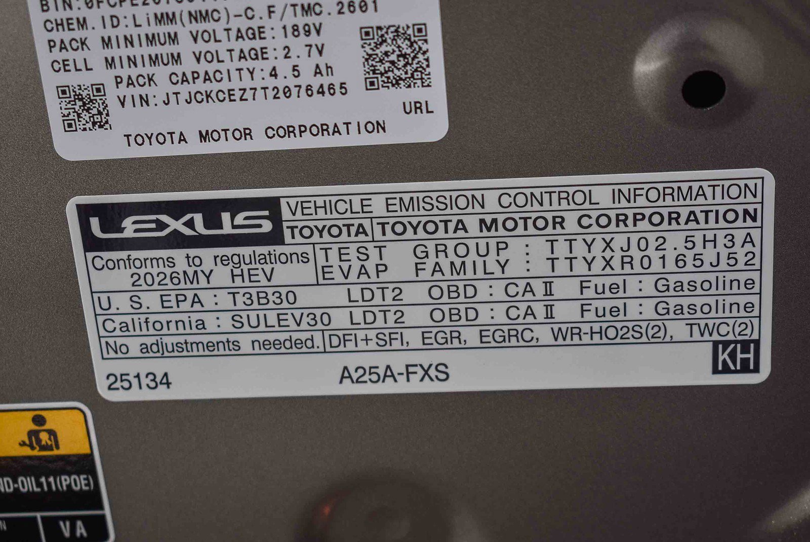 New 2026 Lexus NX 350h F Sport image 25