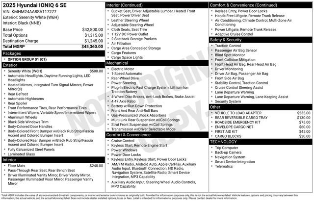 New 2025 Hyundai Ioniq 6 SE image 5