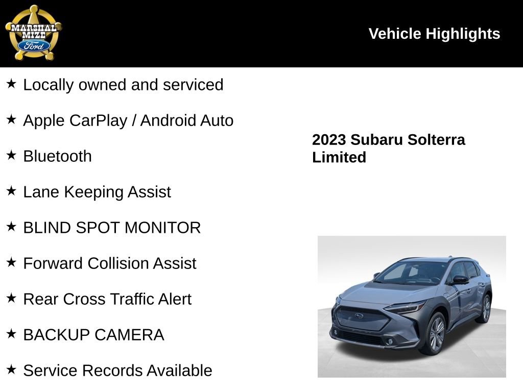 Used 2023 Subaru Solterra AWD image 2