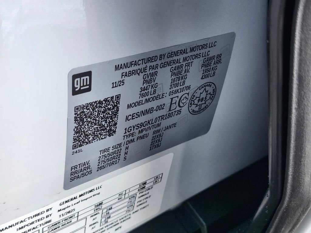 Certified 2026 Cadillac Escalade Platinum Sport w/ LPO, Floor Liner Package image 33