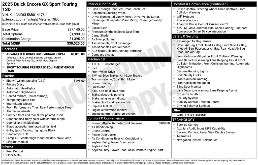 Used 2025 Buick Encore GX Sport Touring w/ Advanced Technology Package FWD image 5
