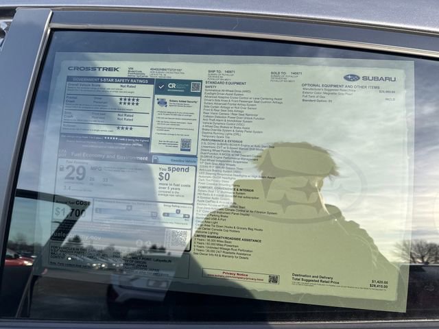 New 2026 Subaru Crosstrek 2.5i image 30