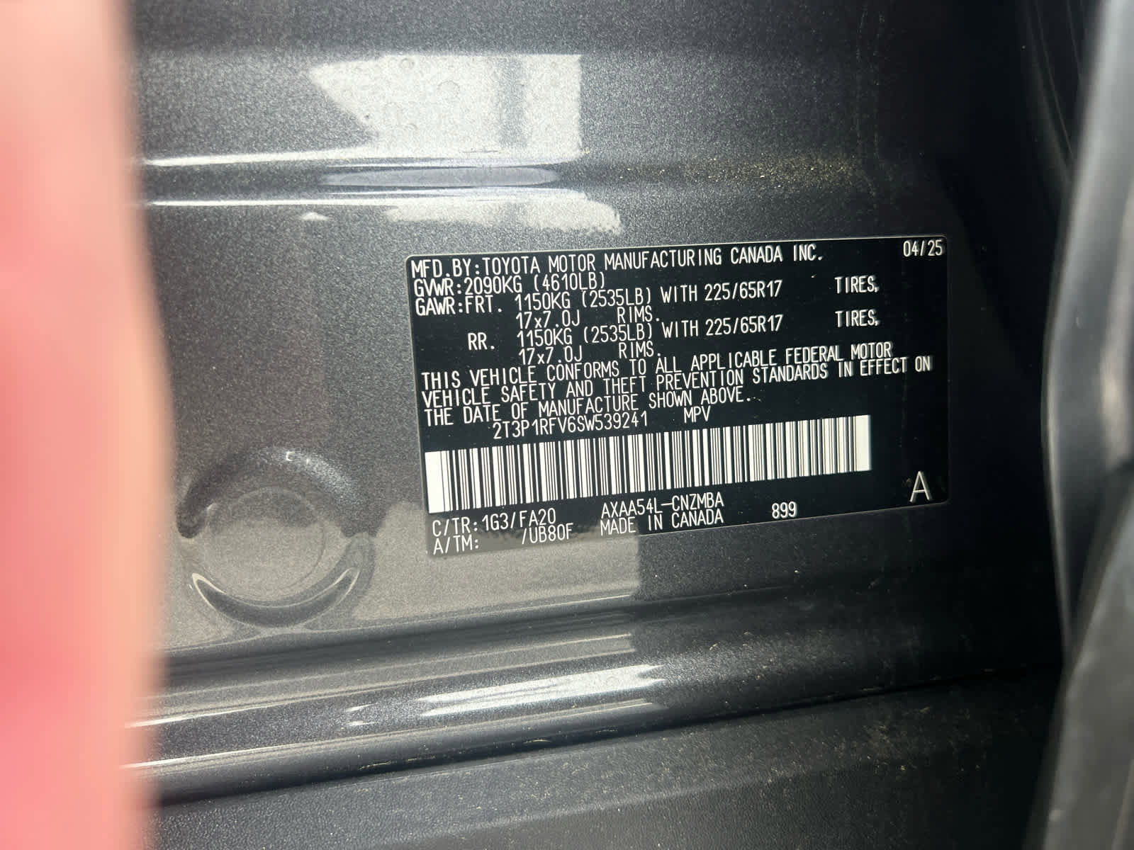 Used 2025 Toyota RAV4 XLE w/ Convenience Package AWD/4WD image 14