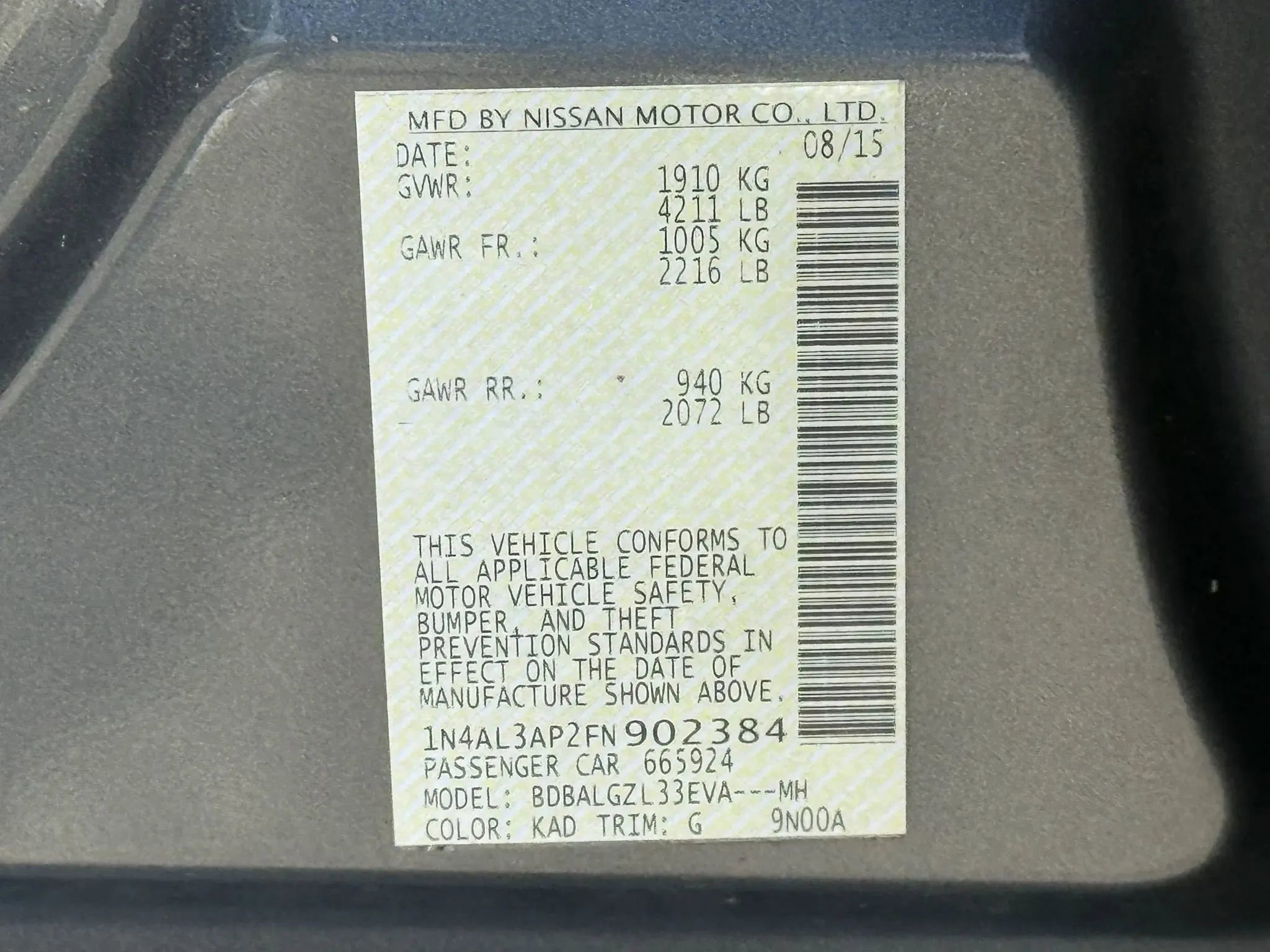 Used 2015 Nissan Altima 2.5 S w/ Special Edition Package FWD image 30