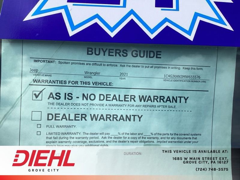 Used 2021 Jeep Wrangler Sport image 13