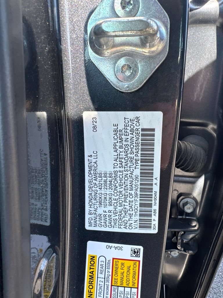 Certified 2023 Honda Accord EX image 24