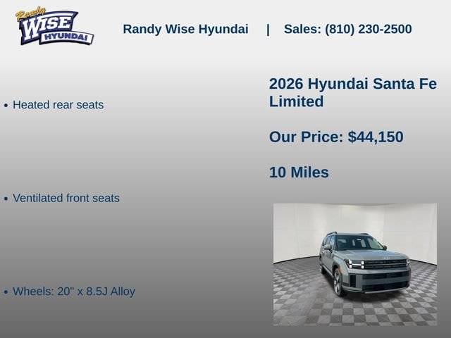 New 2026 Hyundai Santa Fe Limited AWD/4WD image 20