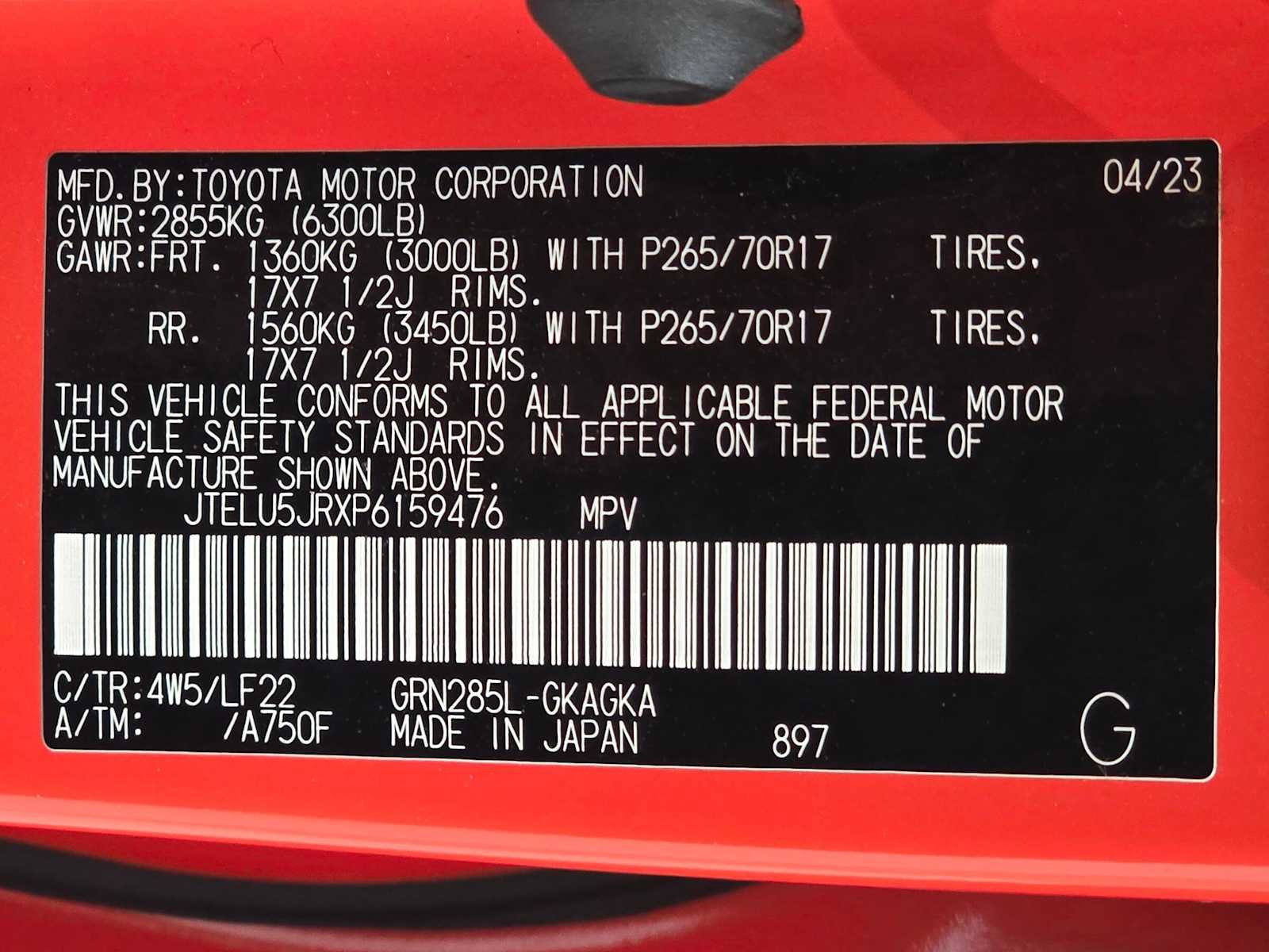 Certified 2023 Toyota 4Runner TRD Pro AWD/4WD image 32