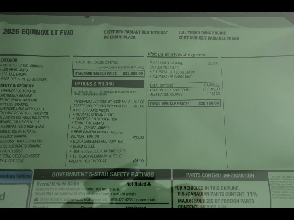 New 2026 Chevrolet Equinox LT w/ Midnight Edition image 24