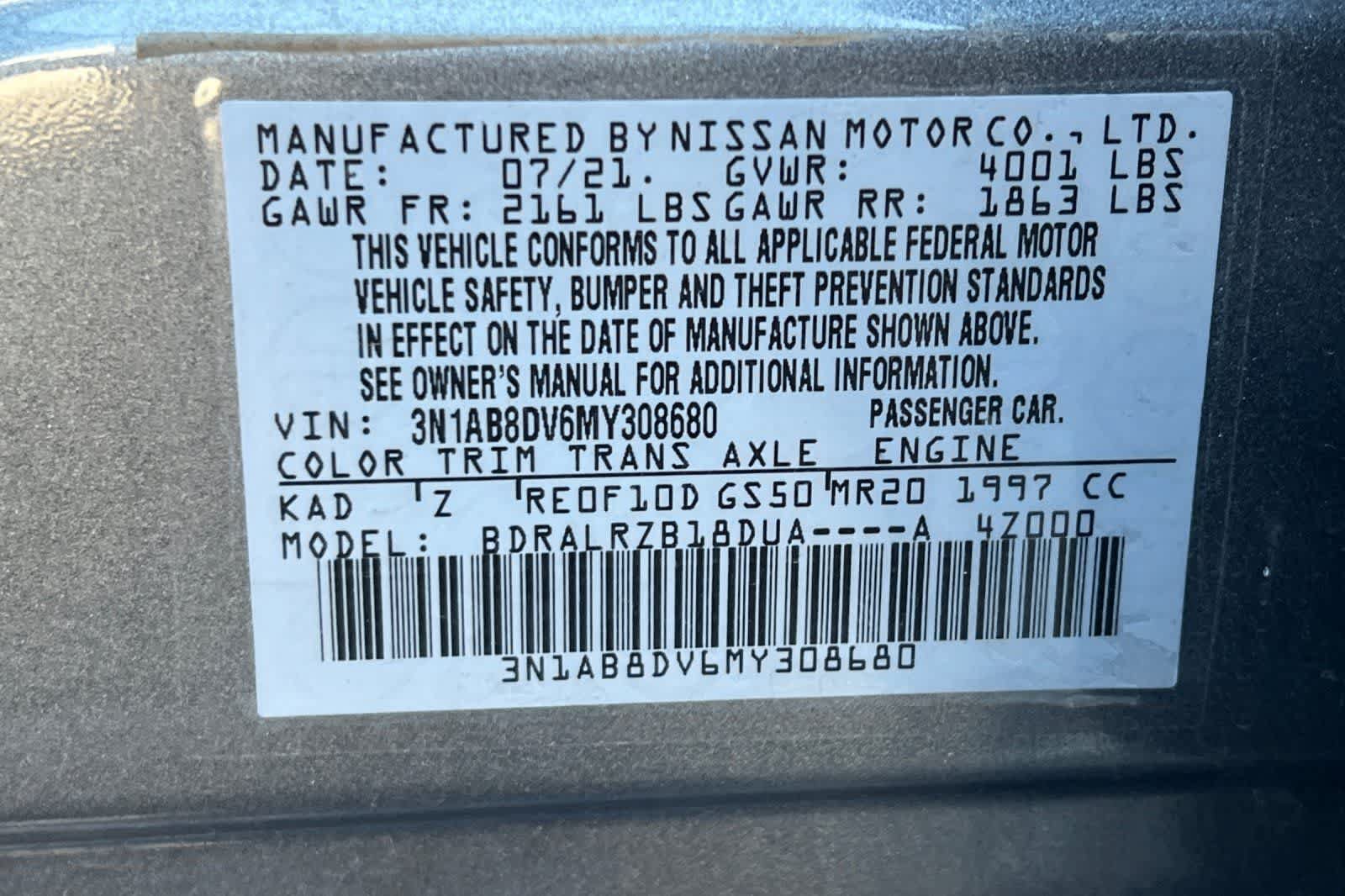 Used 2021 Nissan Sentra SR FWD image 29