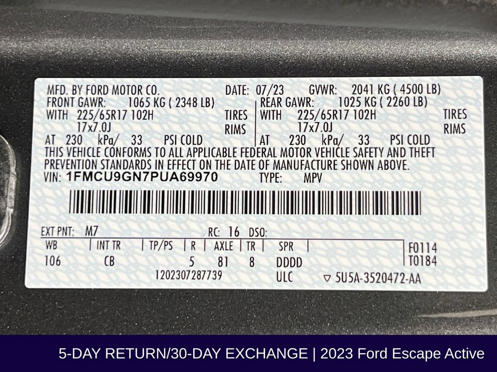 Certified 2023 Ford Escape Active w/ Tech Pack #1 AWD/4WD image 36