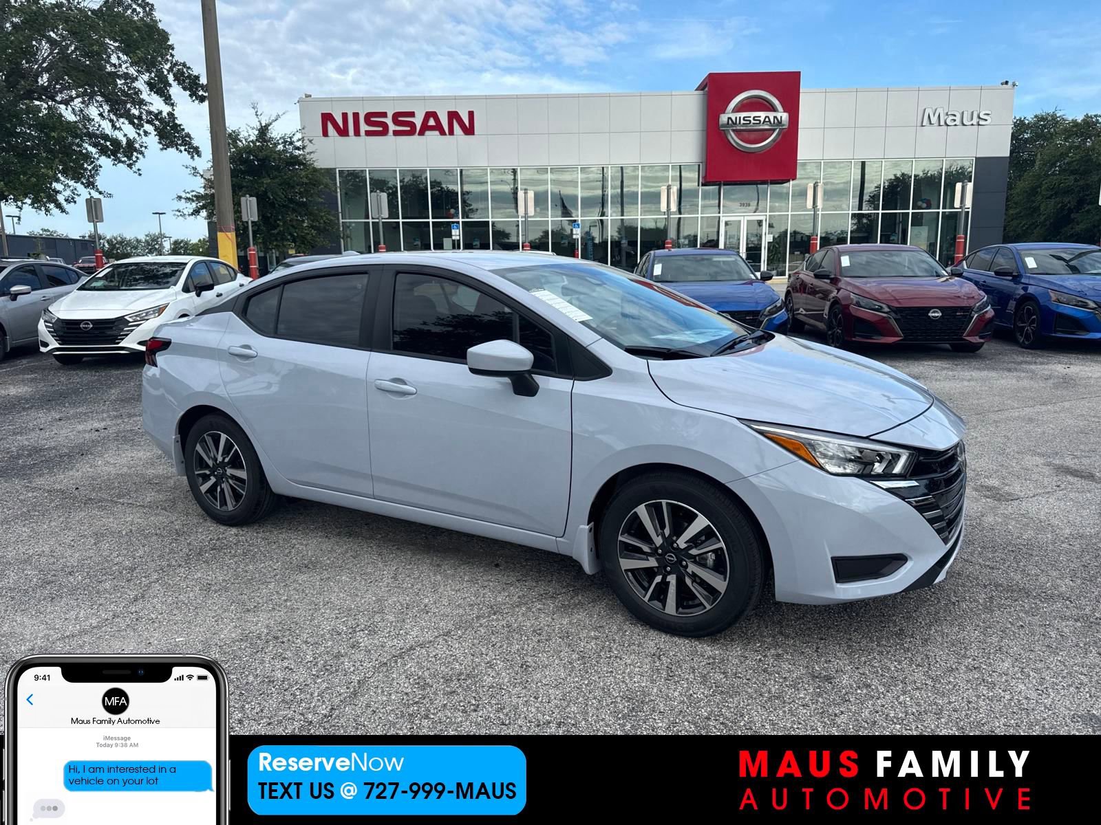 New 2025 Nissan Versa SV w/ Trunk Package