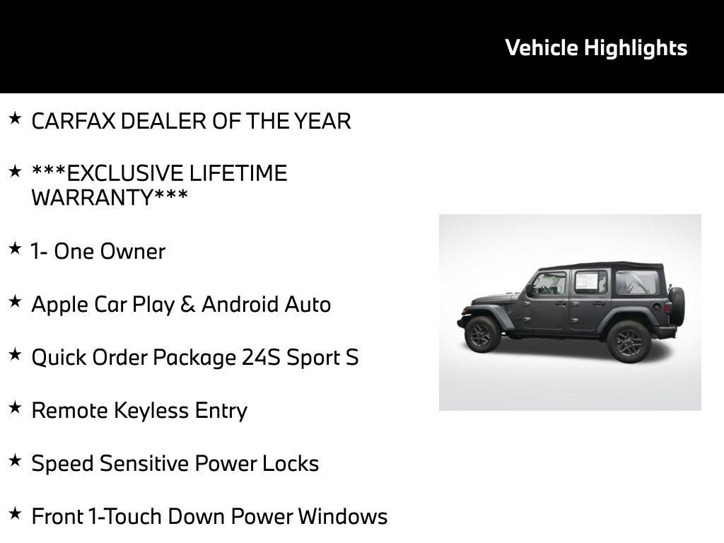Used 2024 Jeep Wrangler Unlimited Sport AWD/4WD image 5