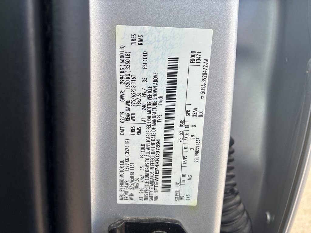 Used 2019 Ford F150 XLT w/ Equipment Group 301A Mid AWD/4WD image 22