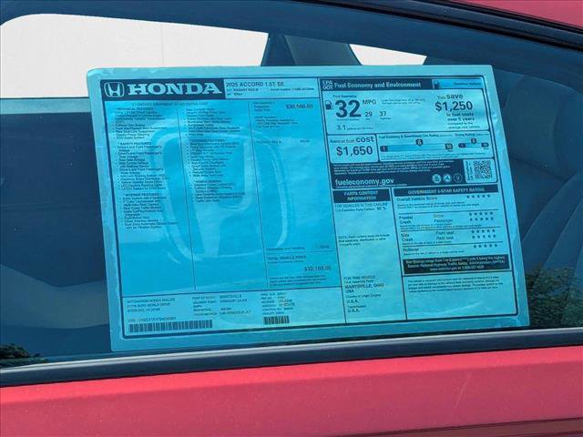 New 2025 Honda Accord SE image 19