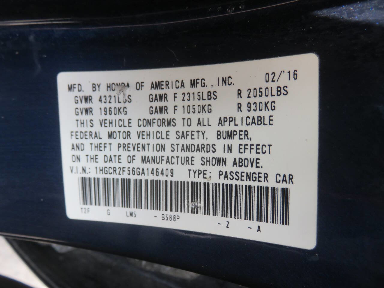 Used 2016 Honda Accord Sport image 32
