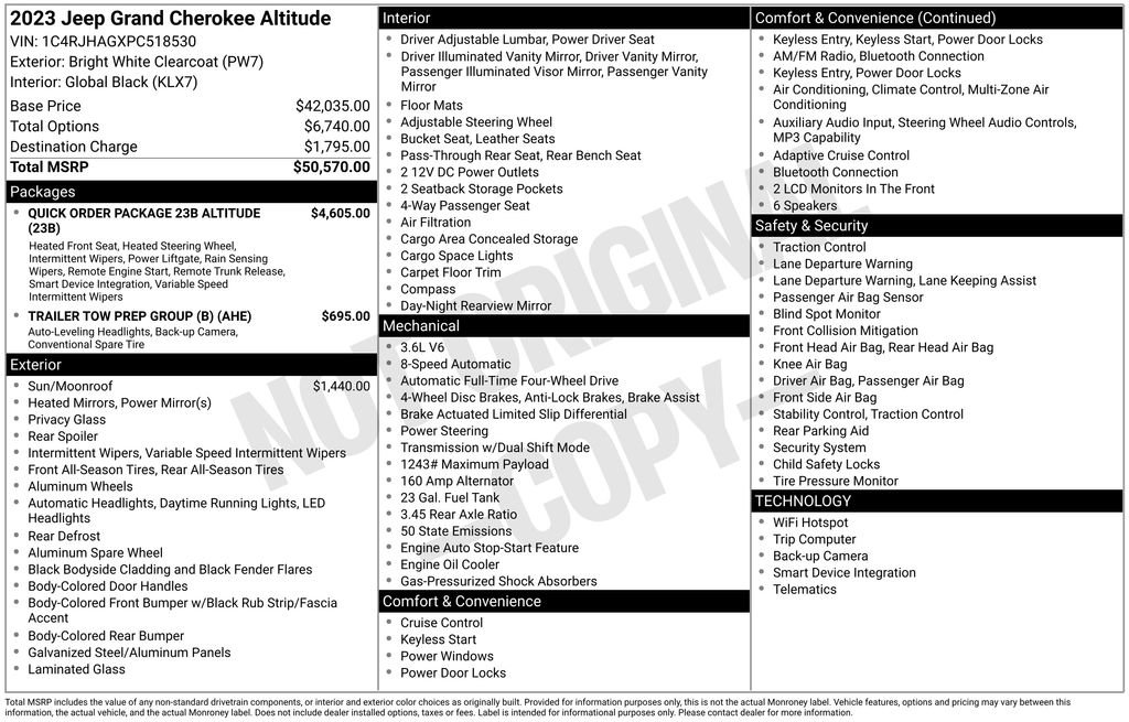 Used 2023 Jeep Grand Cherokee Altitude image 4