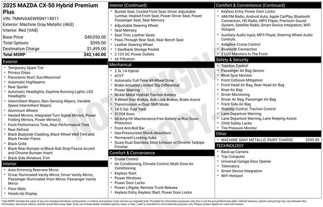 Used 2025 MAZDA CX-50 2.5 Hybrid w/ Premium Plus Pkg image 32