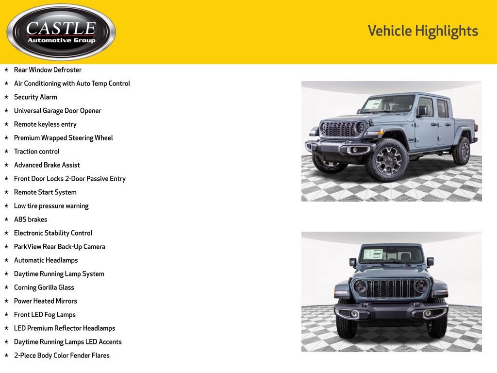 New 2026 Jeep Gladiator Sport AWD/4WD image 12