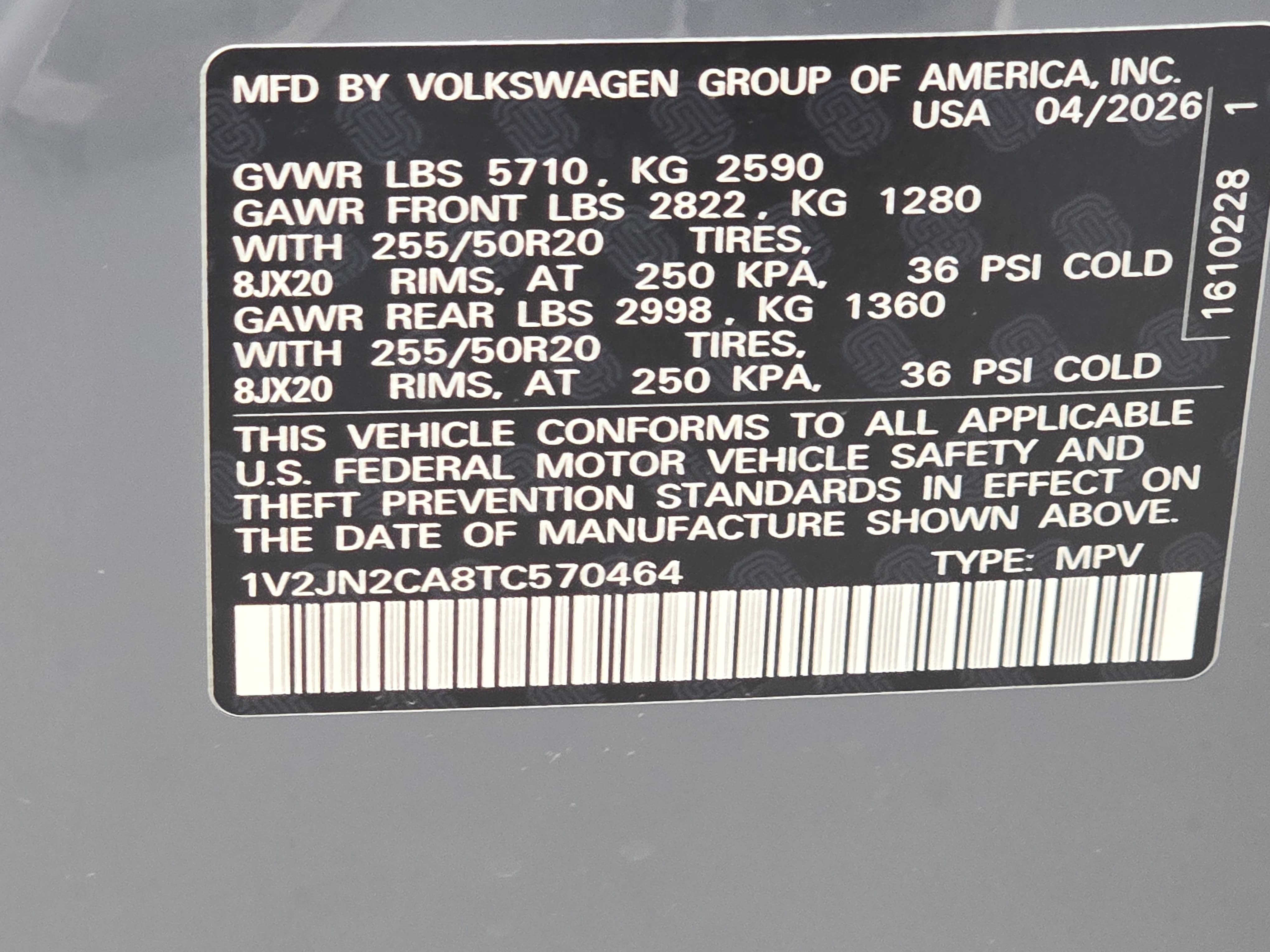 New 2026 Volkswagen Atlas SE FWD image 37
