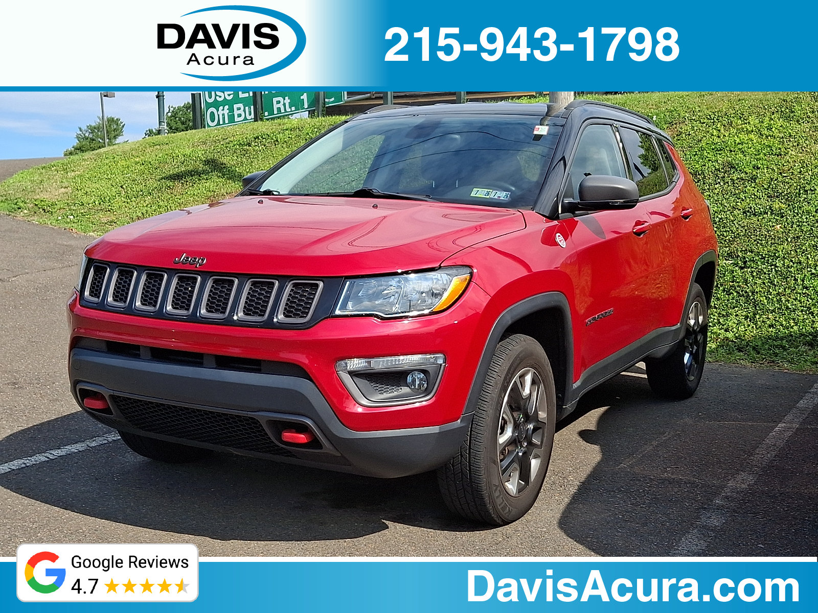 Used 2018 Jeep Compass Trailhawk w/ Cold Weather Group AWD/4WD image 1