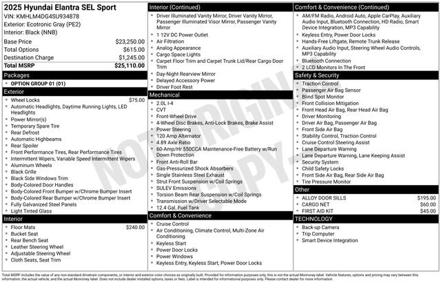 Used 2025 Hyundai Elantra Sport FWD image 20