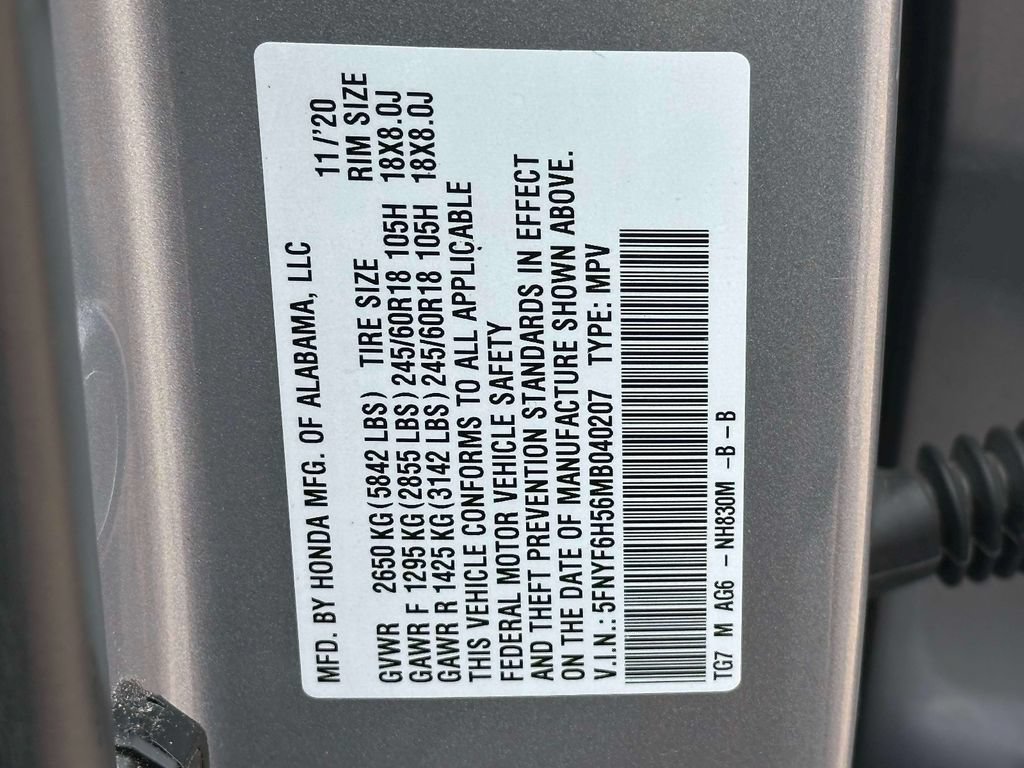 Certified 2021 Honda Pilot EX-L image 17