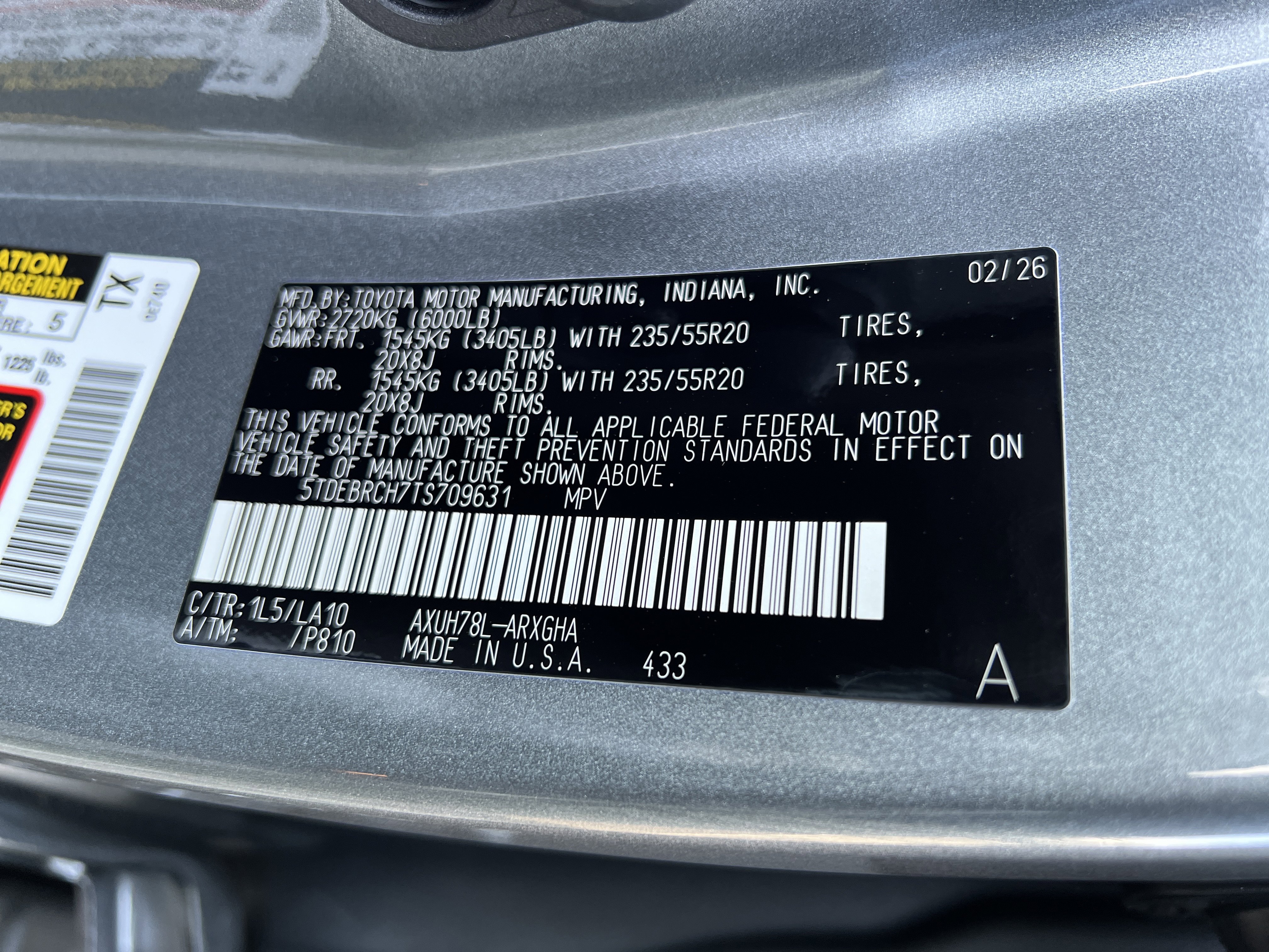 New 2026 Toyota Highlander Platinum image 11