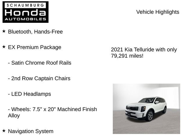 Used 2021 Kia Telluride EX w/ EX Premium Package AWD/4WD image 8