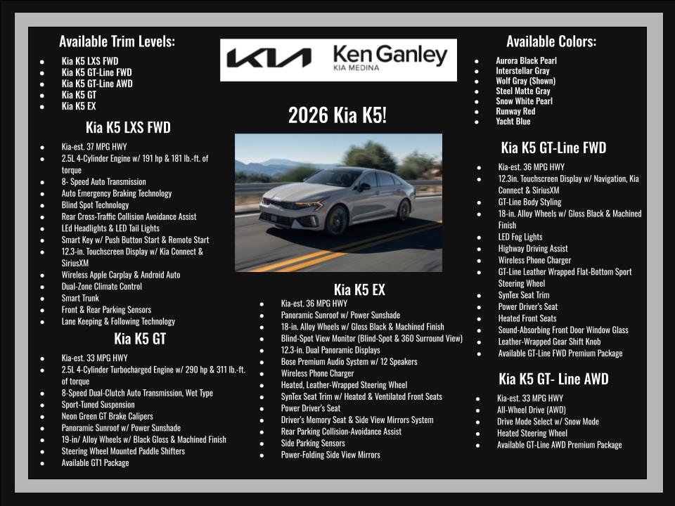 New 2026 Kia K5 GT-Line w/ GT-Line Premium Package image 28