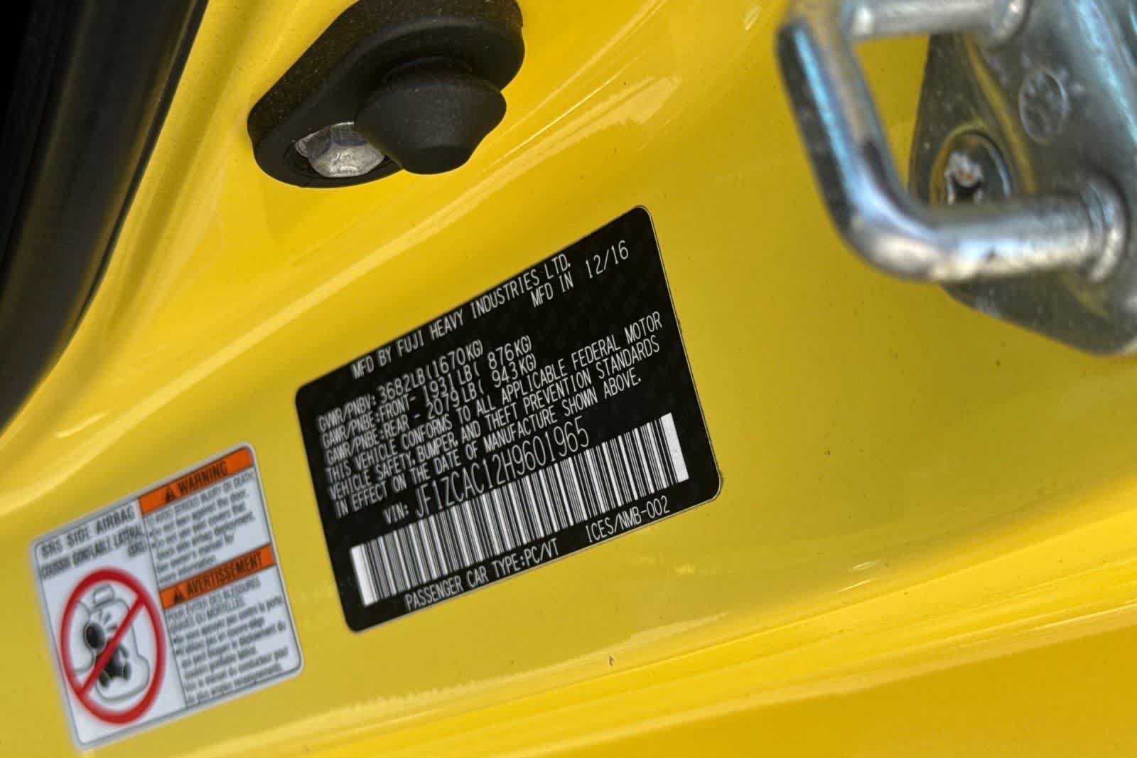 Used 2017 Subaru BRZ Series.Yellow RWD image 31