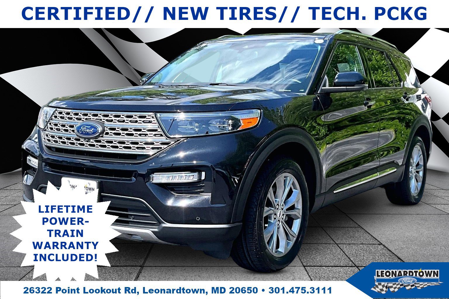 Used 2023 Ford Explorer Limited w/ Limited Technology Package AWD/4WD image 1