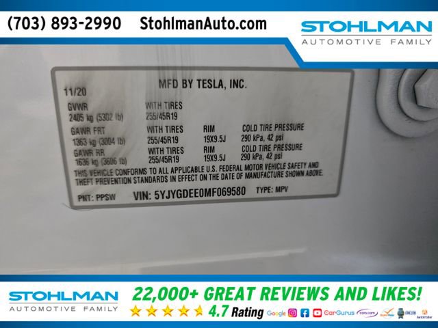 Used 2021 Tesla Model Y Long Range AWD/4WD image 37