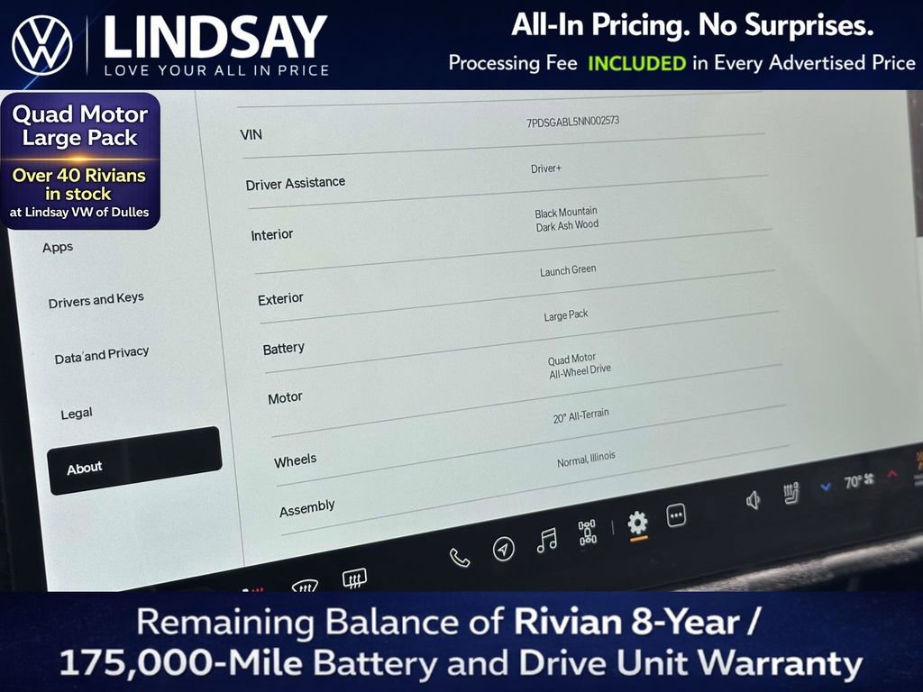 Used 2022 Rivian R1S Launch Edition AWD/4WD image 25