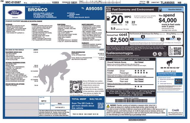 New 2026 Ford Bronco Big Bend AWD/4WD image 26