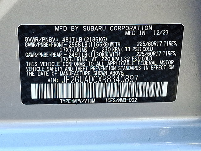 Certified 2024 Subaru Crosstrek 2.0i Premium AWD/4WD image 26