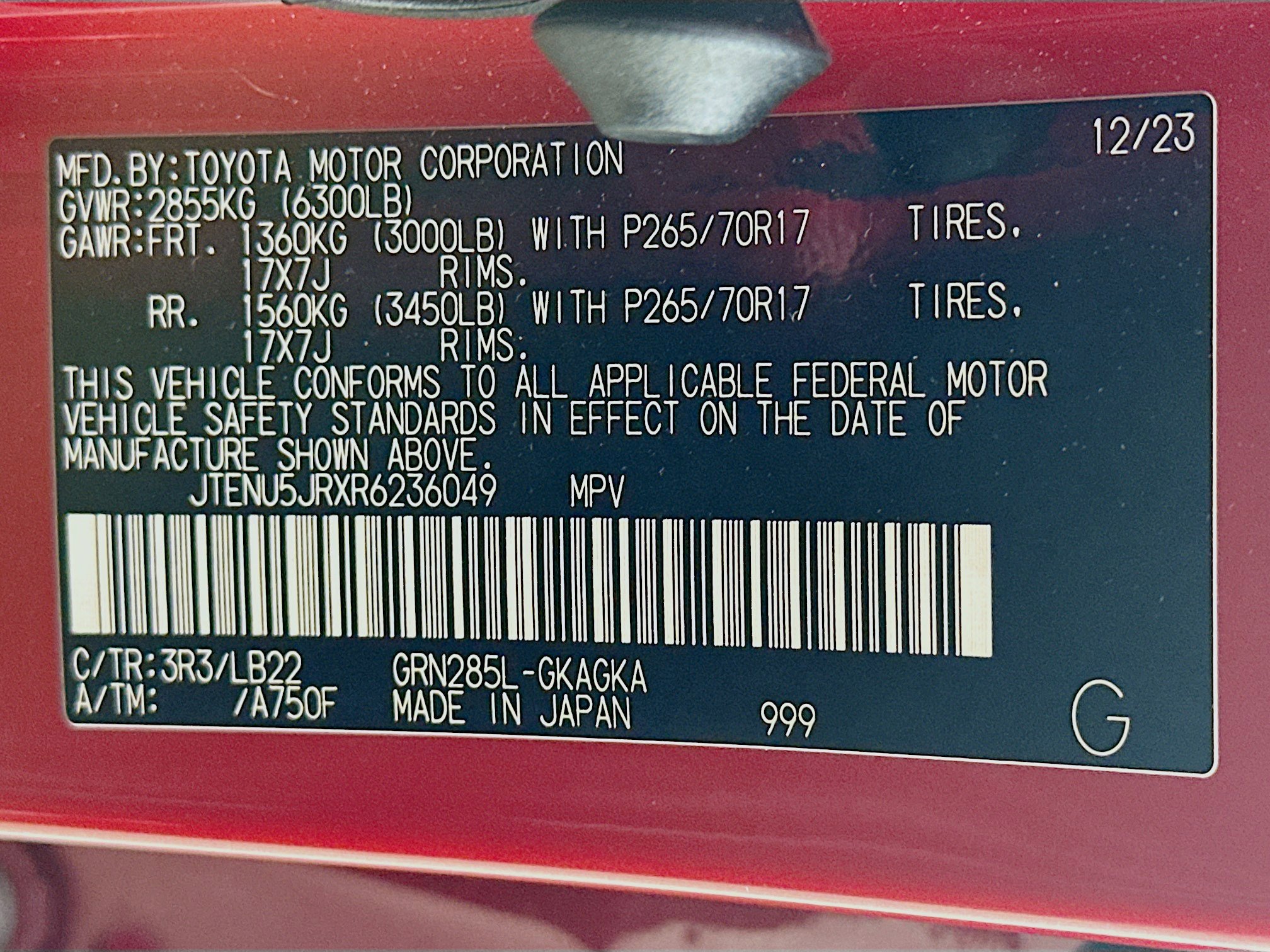 Used 2024 Toyota 4Runner SR5 Premium w/ Moonroof Package image 12