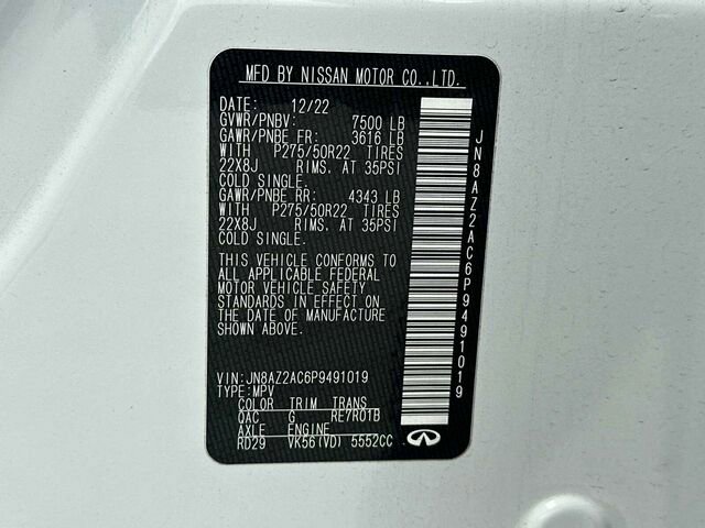 Used 2023 INFINITI QX80 Premium Select w/ Cargo Package image 39