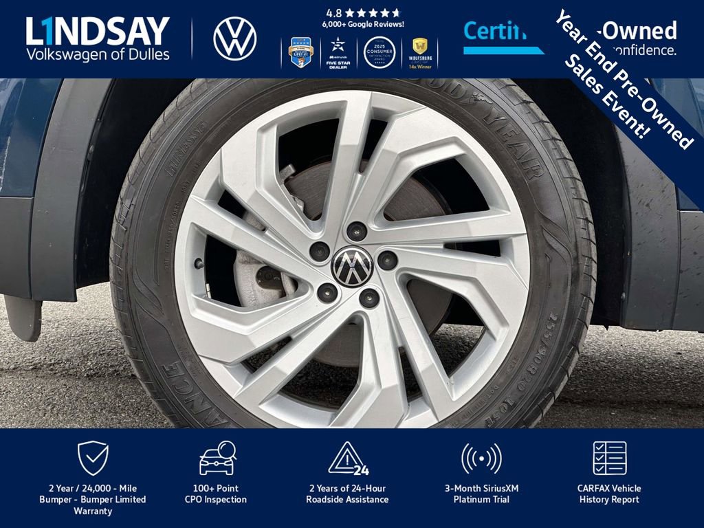 Used 2022 Volkswagen Atlas SE w/ Panoramic Sunroof Package image 9