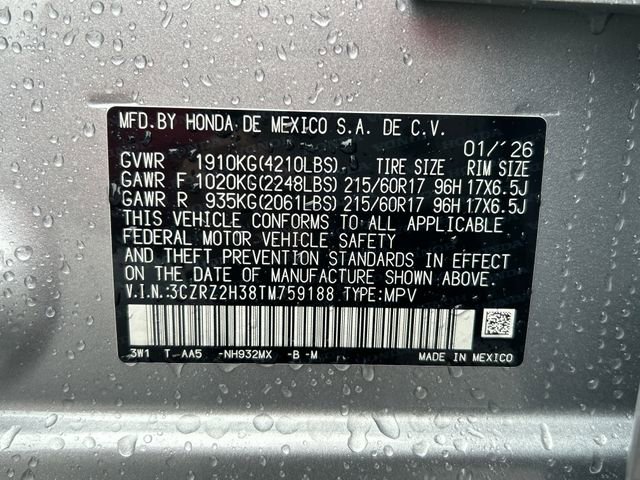 New 2026 Honda HR-V LX image 19